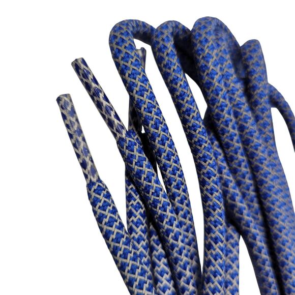 Sinowe Diamond Reflective Shoe Laces Replacement Round Blue 45 in Length New - Picture 3 of 5